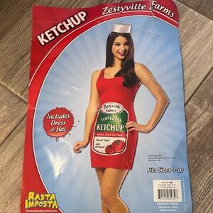 Halloween Zestyville Farms Ketchup Costume size small